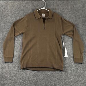 NWT Craft+Flow Brown Sweater Pullover Mens Size S Small